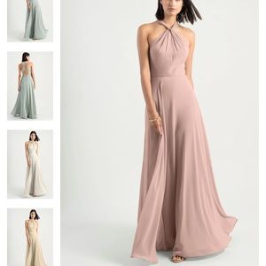 Jenny Yoo Halle dress in whipped apricot color